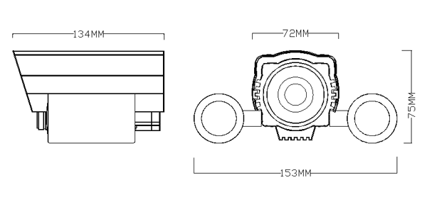 Led Array weatherproof camera